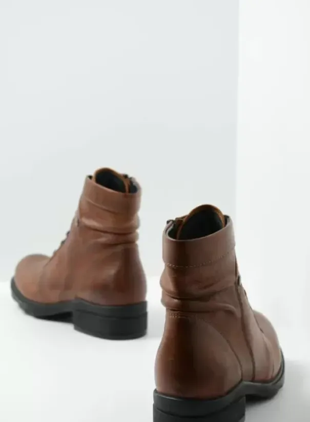 Volle voeten|Hielspoor|Wolky Center XW cognac leder