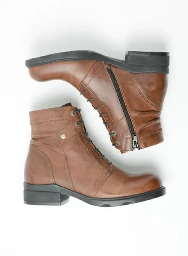 Volle voeten|Hielspoor|Wolky Center XW cognac leder