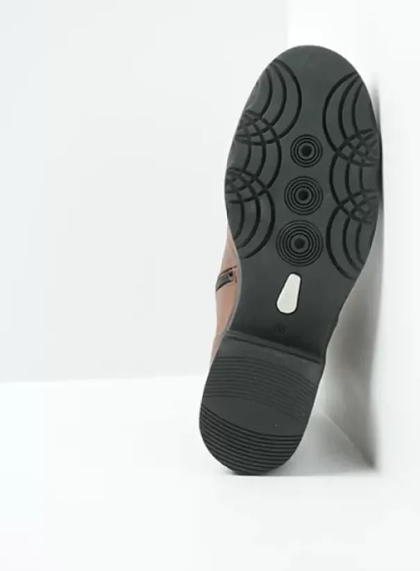 Volle voeten|Hielspoor|Wolky Center XW cognac leder