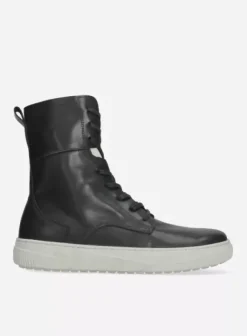 Laarzen|Veterschoenen|Wolky Check zwart leer