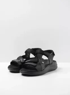 Sandalen|Voorjaar/zomer|Wolky Cirro zwart leer