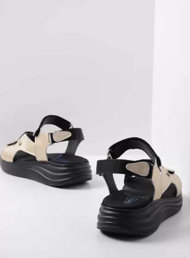 Sandalen|Voorjaar/zomer|Wolky Cirro goud leer
