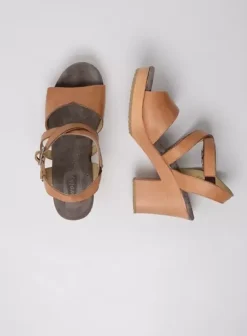 Sandalen|Wolky Cloudy naturel leer