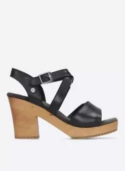 Sandalen|Voorjaar/zomer|Wolky Cloudy zwart leer