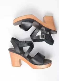 Sandalen|Voorjaar/zomer|Wolky Cloudy zwart leer