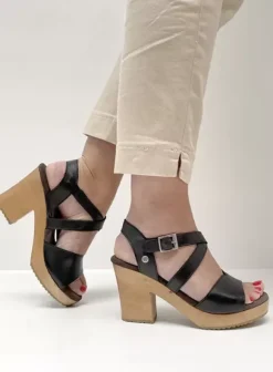 Sandalen|Voorjaar/zomer|Wolky Cloudy zwart leer