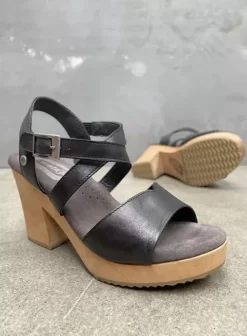 Sandalen|Voorjaar/zomer|Wolky Cloudy zwart leer