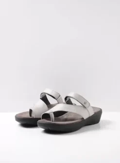 Slippers|Voorjaar/zomer|Wolky Collins zilver leer