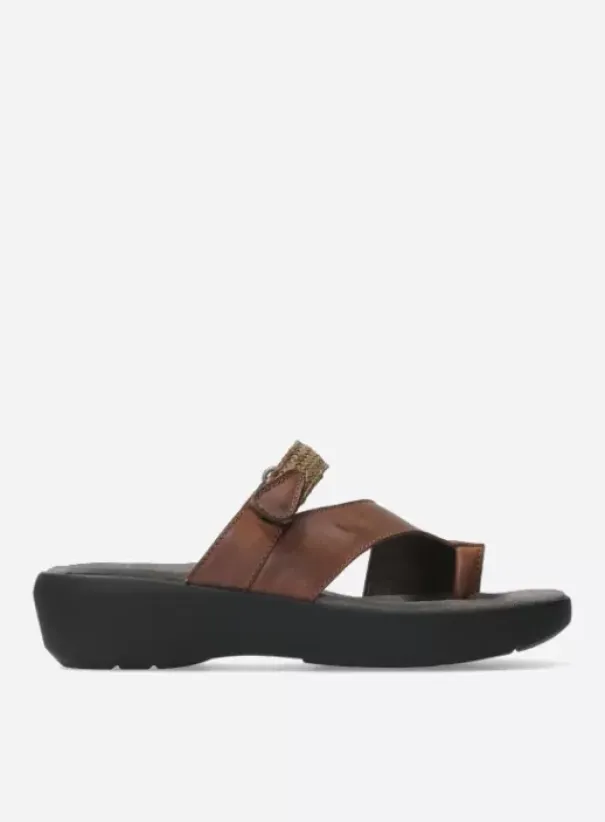 Slippers|Voorjaar/zomer|Wolky Collins cognac leer