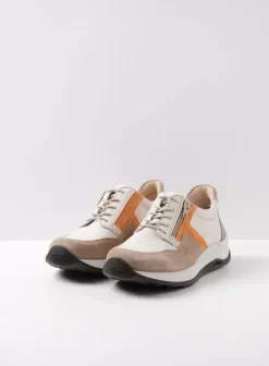 Wandelschoenen|Sneakers|Wolky Comrie beige/safari combi leer