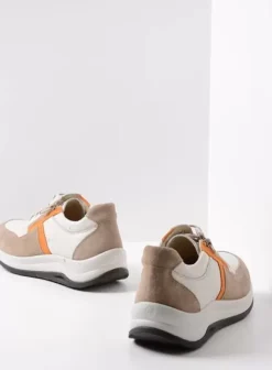 Wandelschoenen|Sneakers|Wolky Comrie beige/safari combi leer