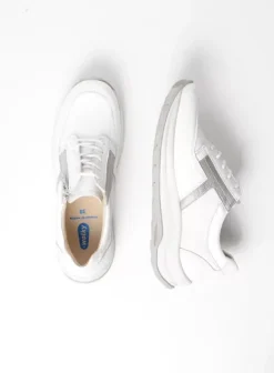 Wandelschoenen|Sneakers|Wolky Comrie wit/zilver combi leer