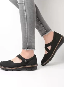 Bandschoenen|Wolky Cordoba zwart nubuck