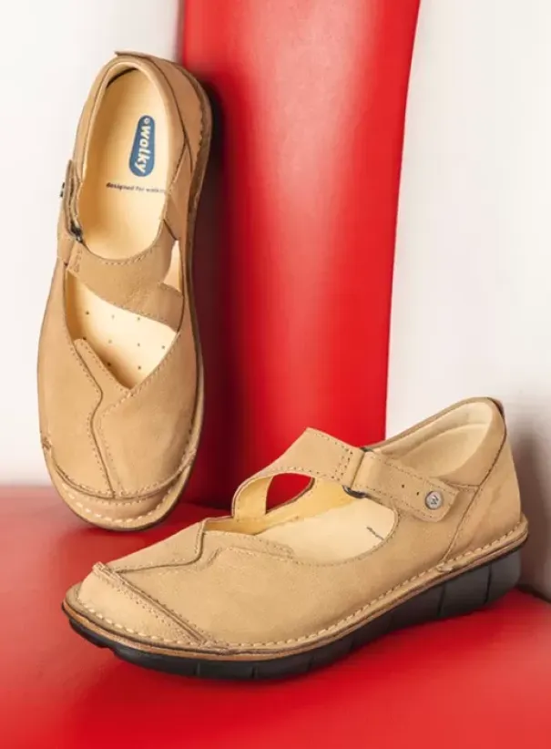 Bandschoenen|Wolky Cordoba beige nubuck