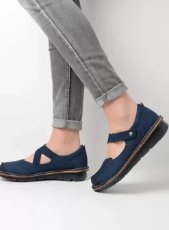 Bandschoenen|Wolky Cordoba blauw nubuck