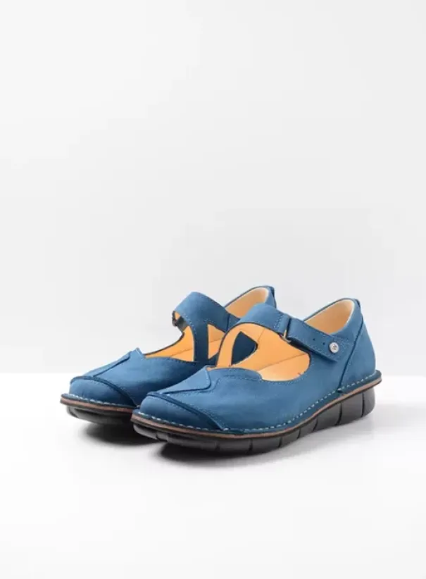 Bandschoenen|Voorjaar/zomer|Wolky Cordoba atlantisch blauw nubuck