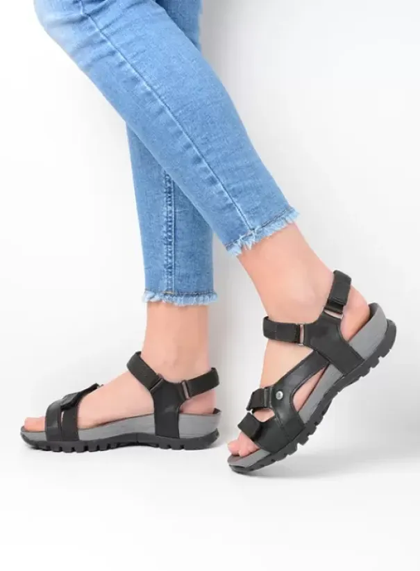 Sandalen|Voorjaar/zomer|Wolky Cradle zwart leer