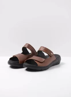 Slippers|Wolky Cyprus cognac leer