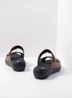 Slippers|Wolky Cyprus cognac leer