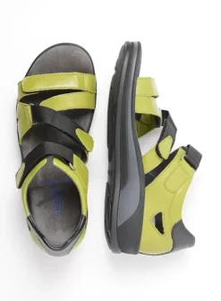 Sandalen|Voorjaar/zomer|Wolky Desh olijfgroen leer