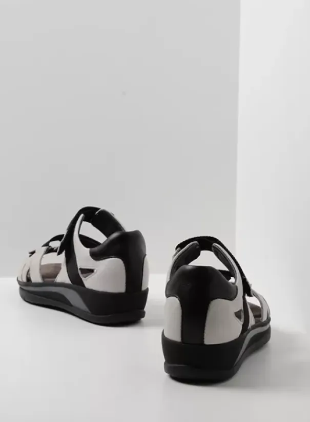 Sandalen|Voorjaar/zomer|Wolky Desh gebroken wit leer