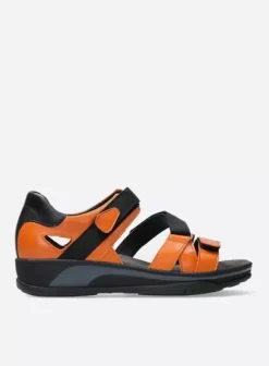 Sandalen|Voorjaar/zomer|Wolky Desh oranje leer