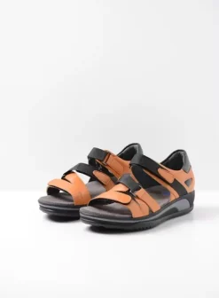 Sandalen|Voorjaar/zomer|Wolky Desh oranje leer