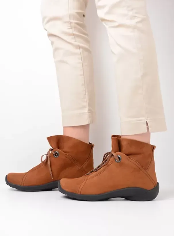 Veterschoenen|Wolky Diana cognac nubuck
