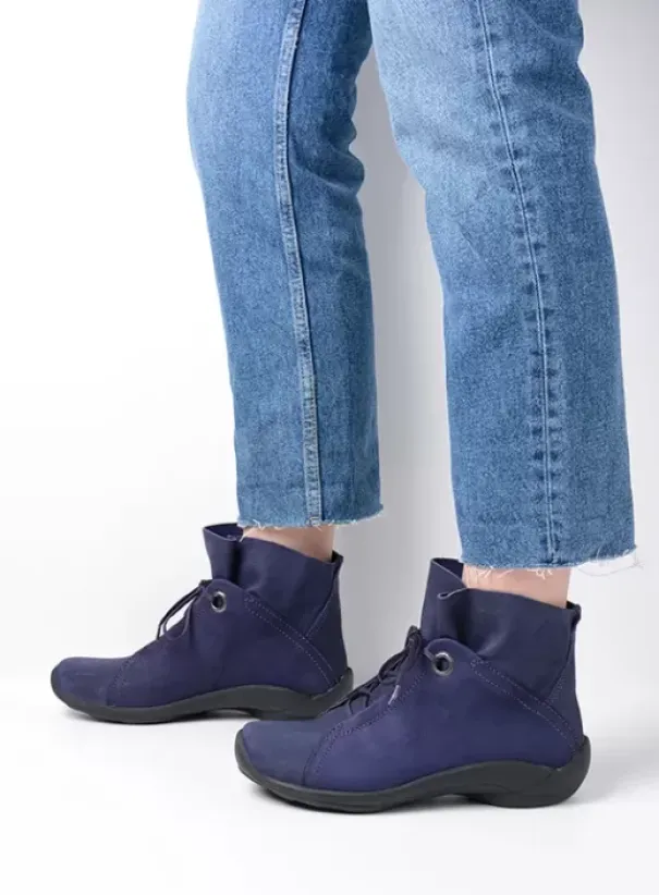 Veterschoenen|Wolky Diana paars nubuck