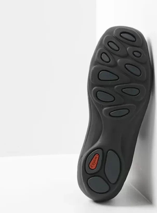 Veterschoenen|Wolky Diana blauw nubuck