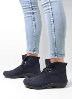 Veterschoenen|Wolky Diana blauw nubuck