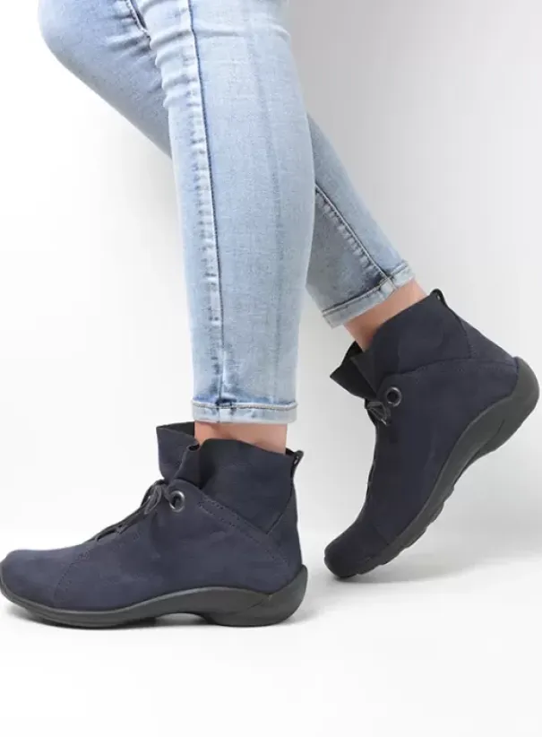 Veterschoenen|Wolky Diana blauw nubuck