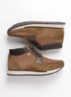 Wandelschoenen|Sneakers|Wolky e-Boot taupe combi leer