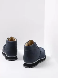 Wandelschoenen|Sneakers|Wolky e-Boot blauw stretch nubuck