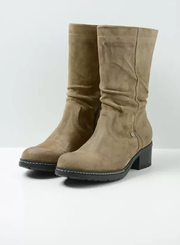 Laarzen|Wolky Edmonton taupe suede
