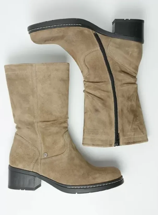 Laarzen|Wolky Edmonton taupe suede