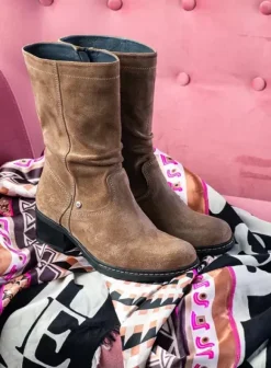 Laarzen|Wolky Edmonton taupe suede