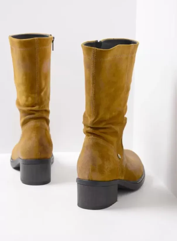 Laarzen|Wolky Edmonton donker oker suede