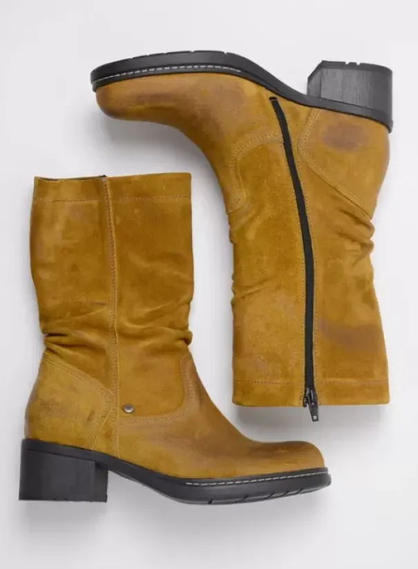 Laarzen|Wolky Edmonton donker oker suede