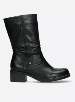 Laarzen|Wolky Edmonton zwart gepoetst leer