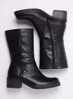 Laarzen|Wolky Edmonton zwart gepoetst leer