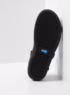 Sandalen|Wolky Energy Lady zwart gevet leer