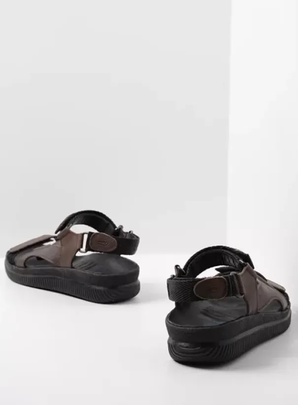Sandalen|Wolky Energy Lady bruin gevet leer