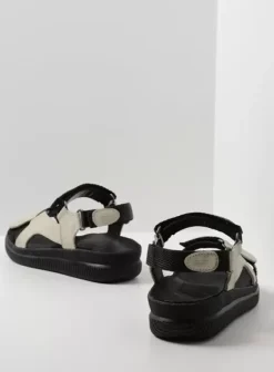 Sandalen|Wolky Energy Lady gebroken wit gevet leer