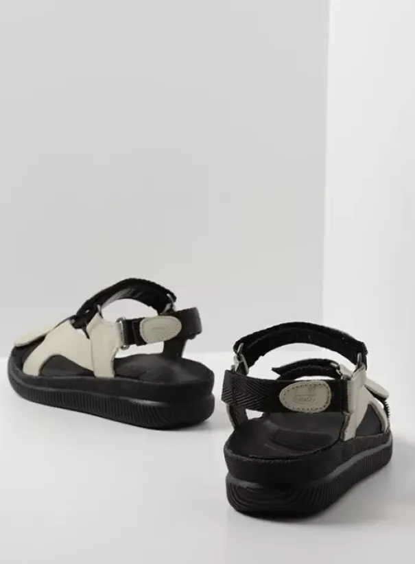 Sandalen|Wolky Energy Lady gebroken wit gevet leer