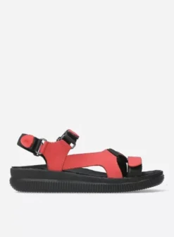 Sandalen|Wolky Energy Lady rood gevet leer