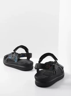Sandalen|Voorjaar/zomer|Wolky Energy Lady zwart/blauw suede
