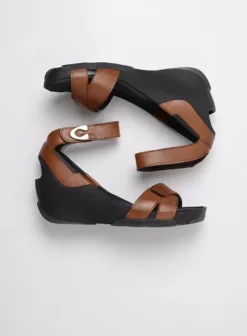 Sandalen|Wolky Era cognac leer