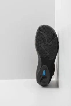 Sandalen|Wolky Era antraciet crocolook lakleer