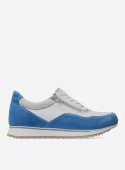 Veterschoenen|Sneakers|Wolky e-Runner combi wit leer